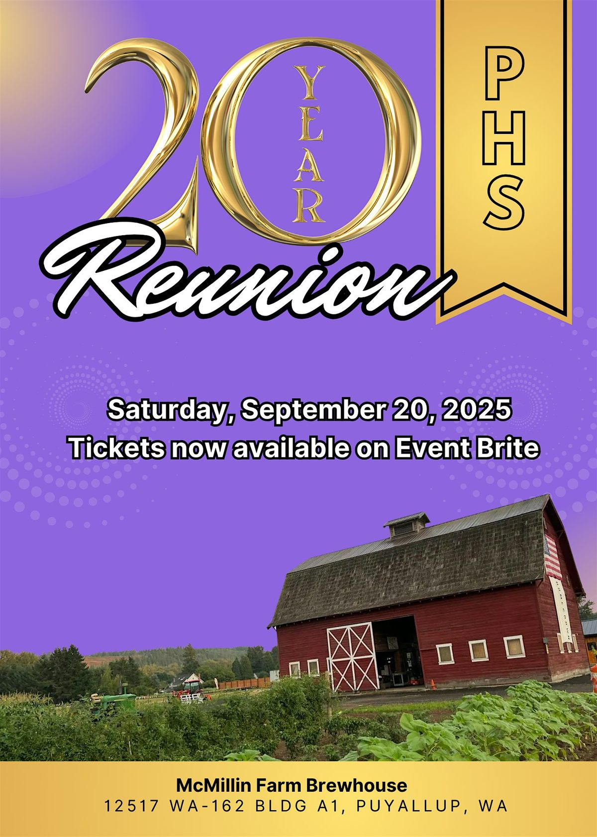 Puyallup High School Class of 2005 Reunion, 20 September | Event in Puyallup | AllEvents