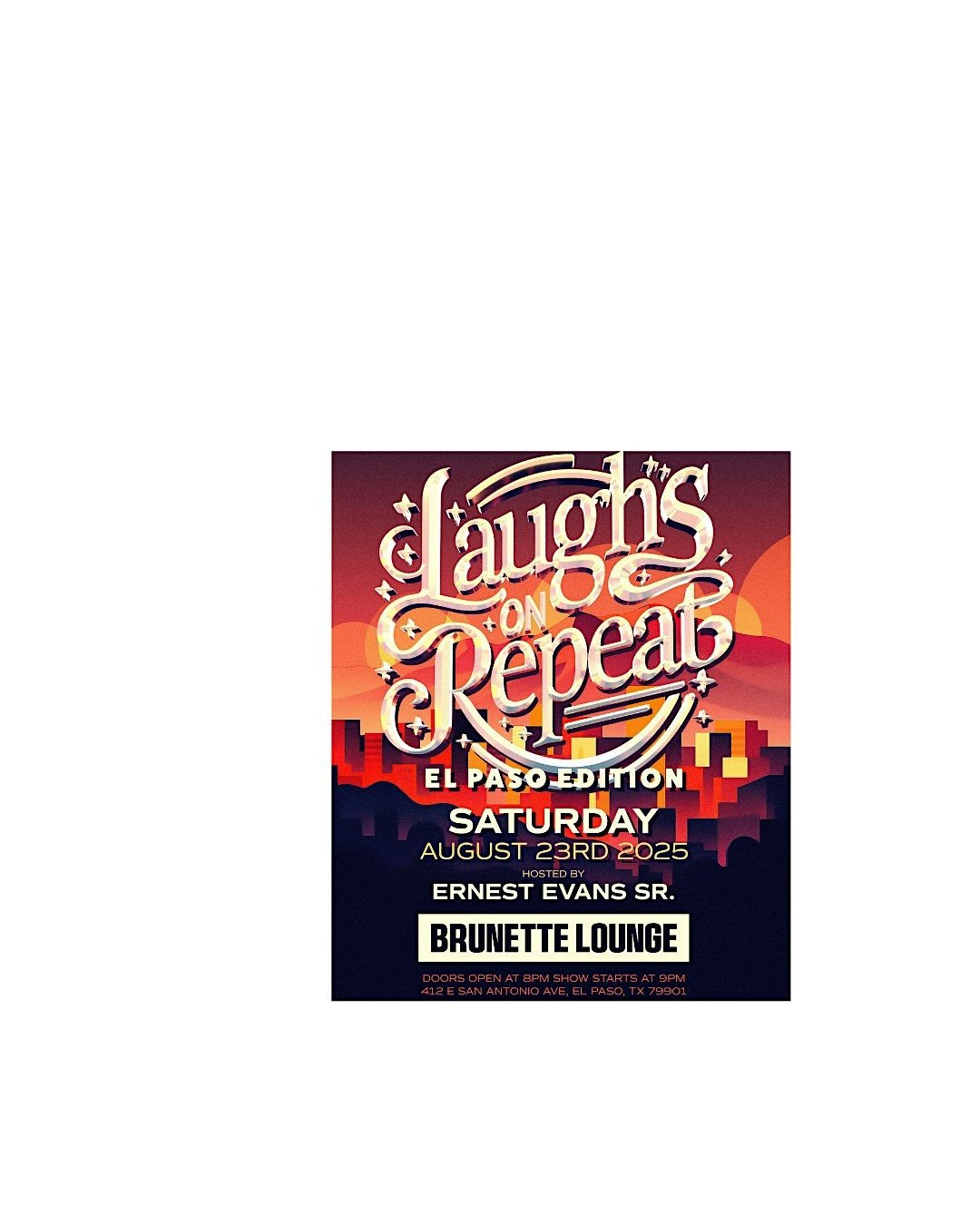 Laughs On Repeat El Paso Edition, 23 August | Event in El Paso | AllEvents