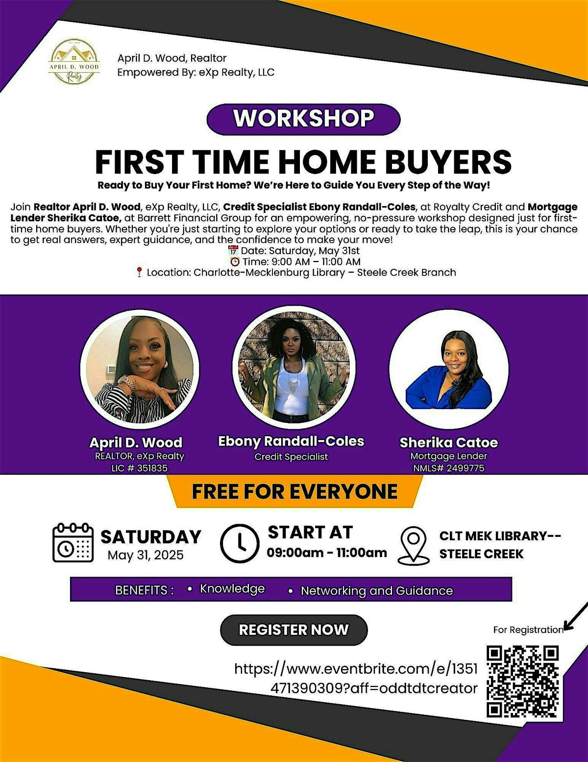 First time homebuyer workshop (Steele Creek Charlotte), 31 May | Event in Charlotte | AllEvents