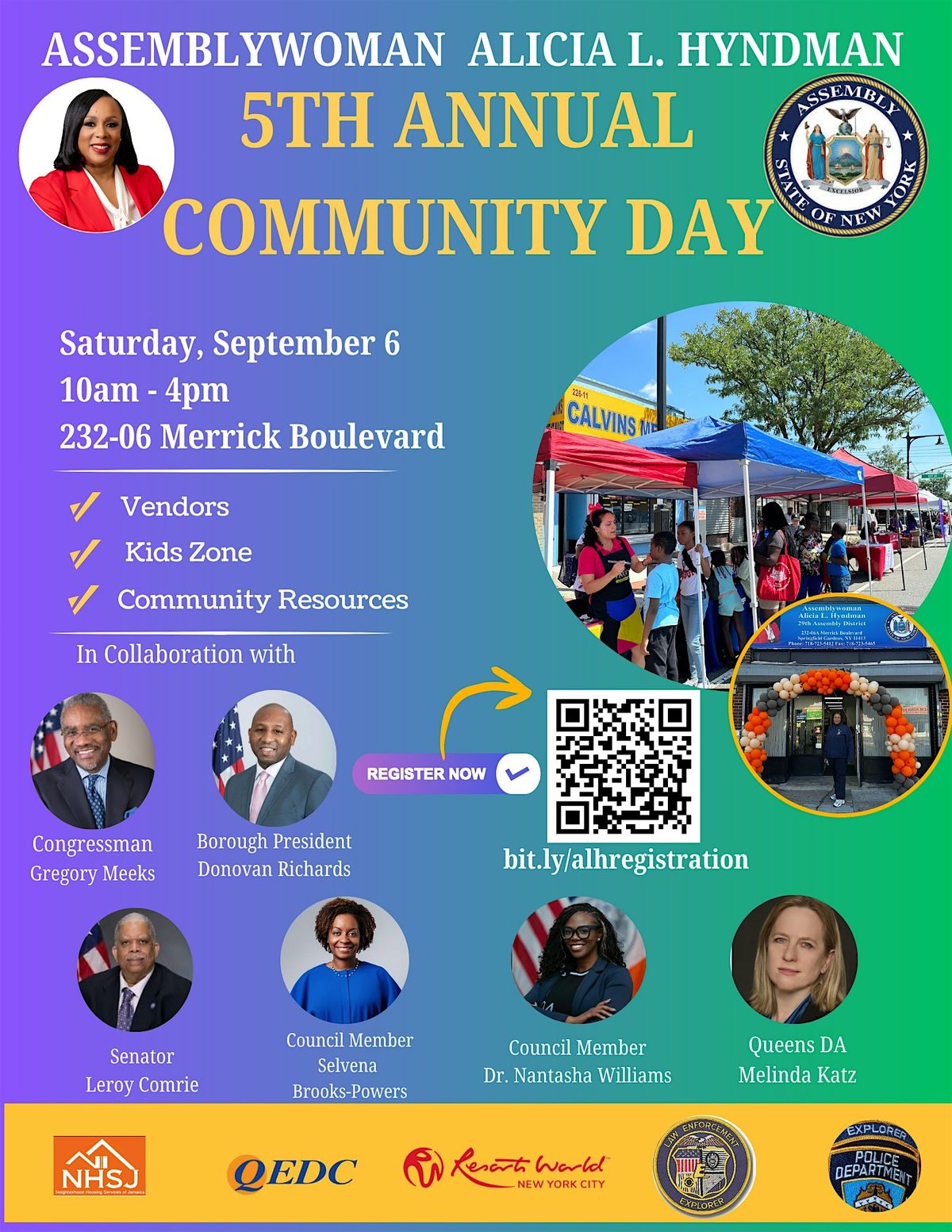 Assemblywoman Alicia L. Hyndman 5th Annual Community Day, 6 September | Event in Queens | AllEvents
