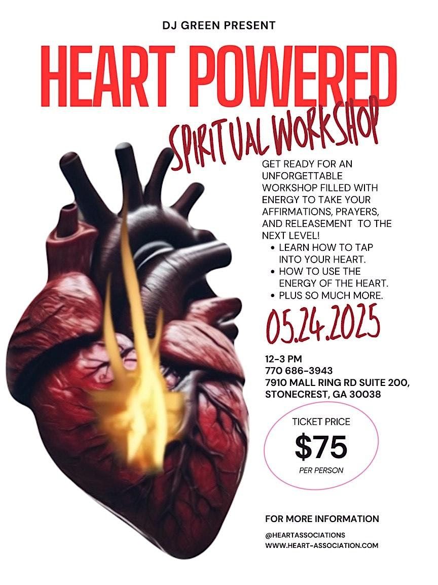 Heart Powdered Spiritual Workshop, 24 May | Event in Stonecrest | AllEvents