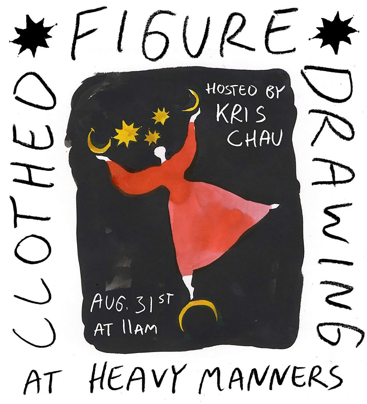 Clothed Figure Drawing at Heavy Manners Hosted by Kris Chau (8/31), 31 August | Event in Los Angeles | AllEvents