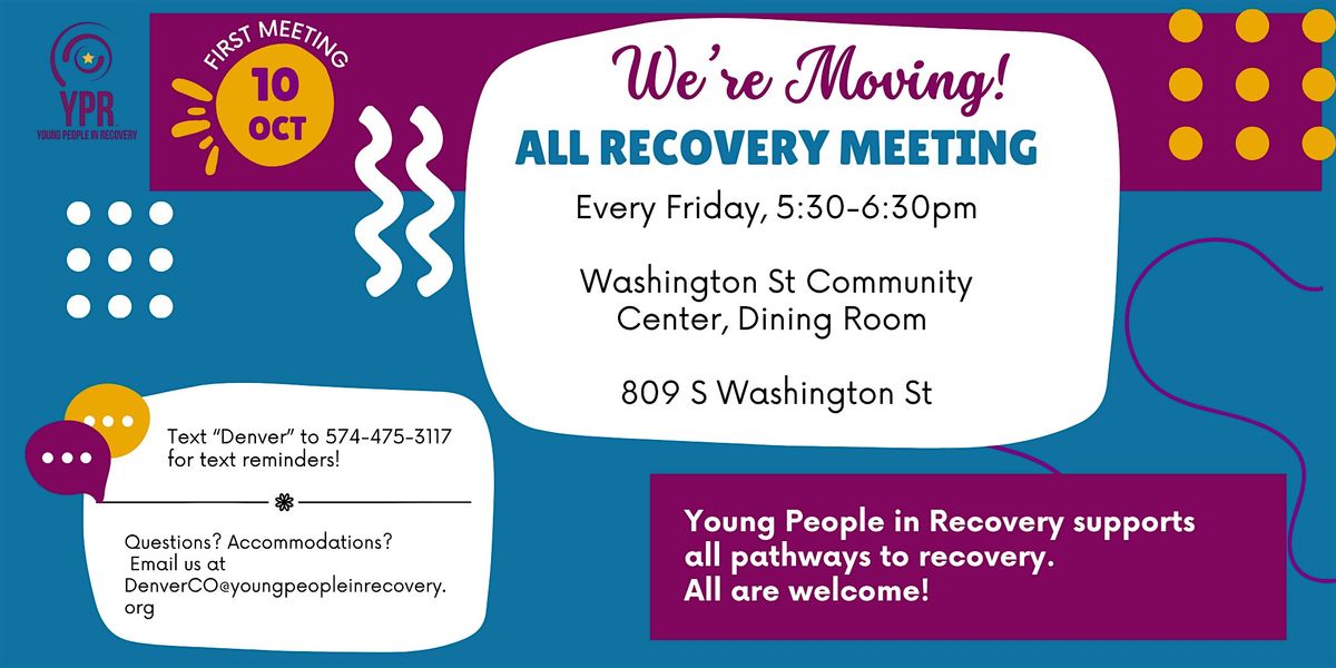 All Recovery Meeting - YPR - Denver, CO | Event in Denver | AllEvents
