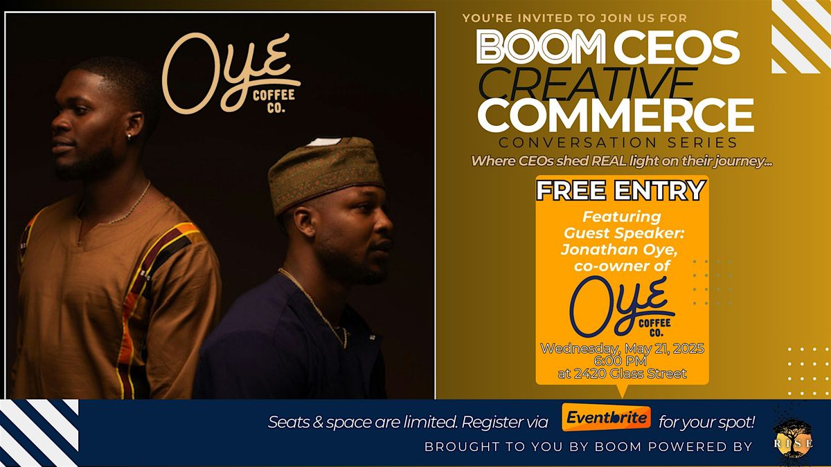 B.O.O.M. CEOs Creative Commerce Series, 21 May | Event in Chattanooga | AllEvents