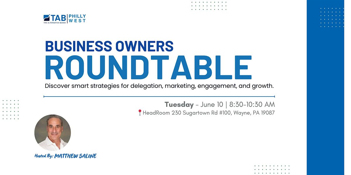 Elevate Your Breakfast: Discuss Smart Strategies  with Other Owners, 10 June | Event in Wayne | AllEvents