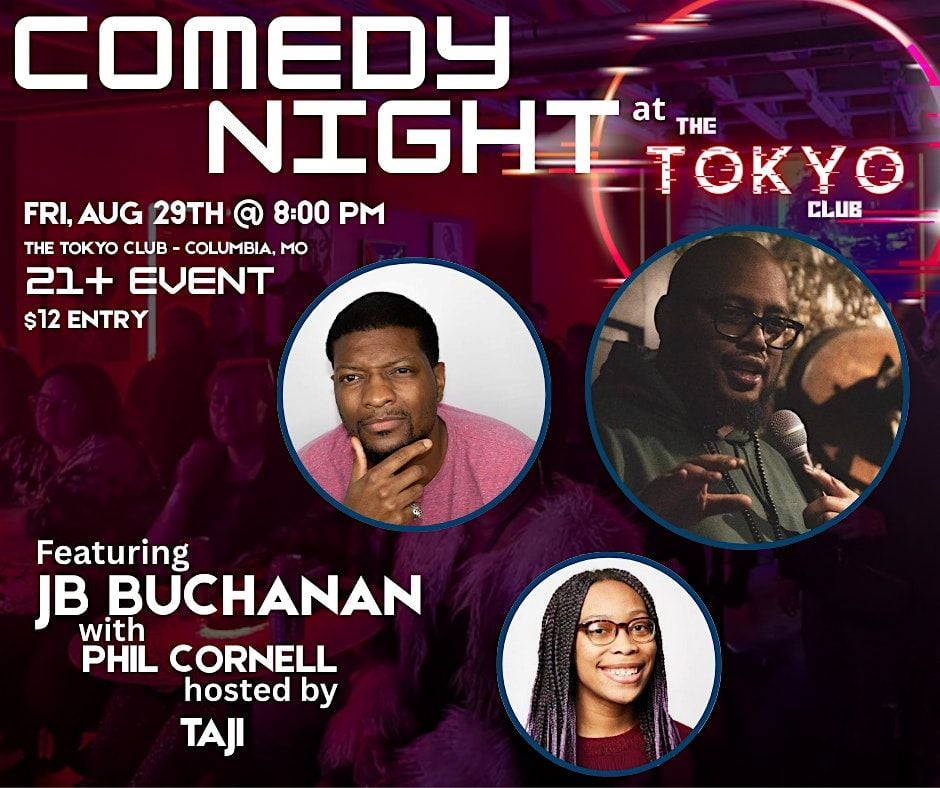 Friday Night Comedy at The Tokyo Club, 29 August | Event in Columbia | AllEvents