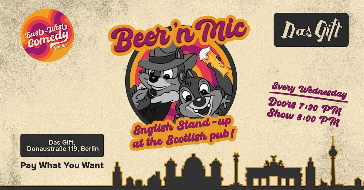 Beer 'n Mic: English stand-up at the Scottish pub! 03.12.25, 3 December | Event in Berlin | AllEvents