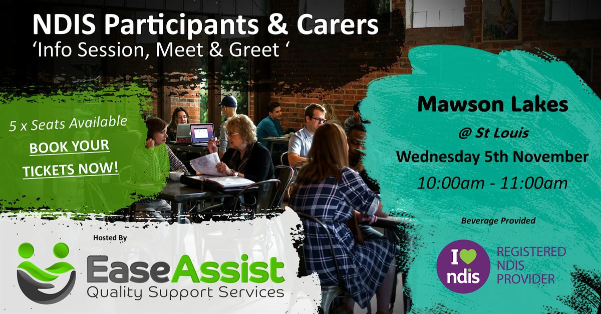 NDIS Participant 'Learn About You' Session, 5 November | Event in Mawson Lakes | AllEvents