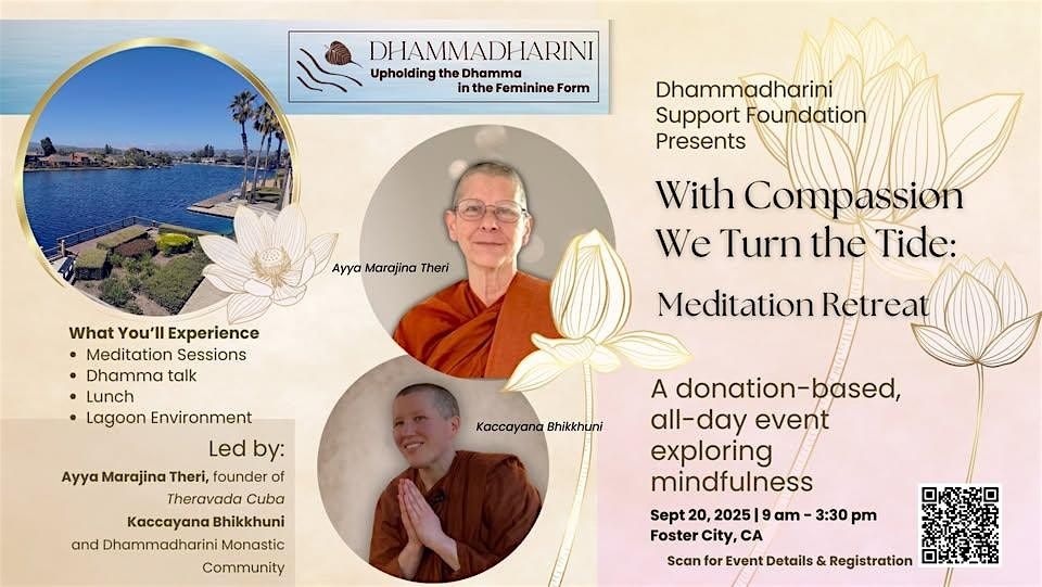 Meditate with a Monk: A daylong meditation event with instruction, Q&A, 20 September | Event in Foster City