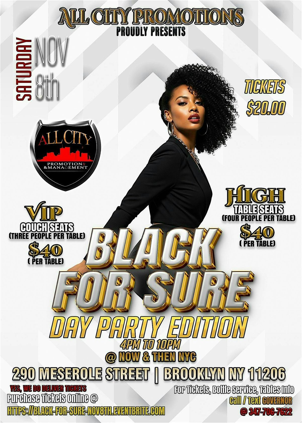 Sat Nov 8th, BLACK FOR SURE Day Party @ Now & Then NYC, 8 November | Event in Brooklyn | AllEvents