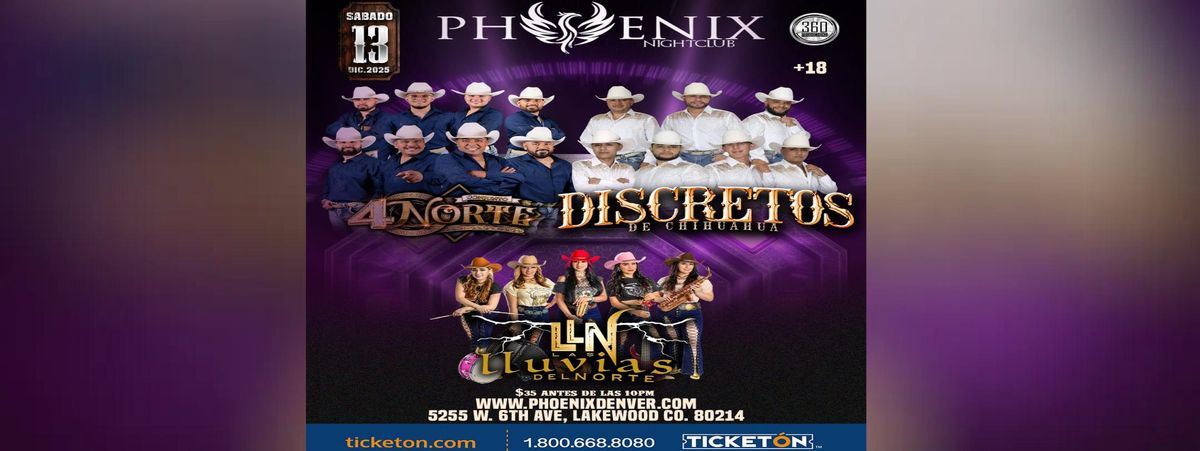 DISCRETOS DE CHIHUAHUA, CONJUNTO 4 NORTE & MAS, 13 December | Event in Lakewood | AllEvents