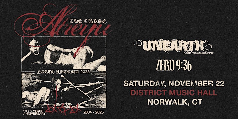 ATREYU THE CURSE TOUR in Norwalk, 22 November | Event in Norwalk | AllEvents
