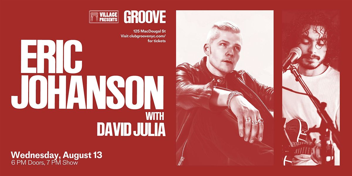Eric Johanson w/ David Julia, 13 August | Event in New York | AllEvents