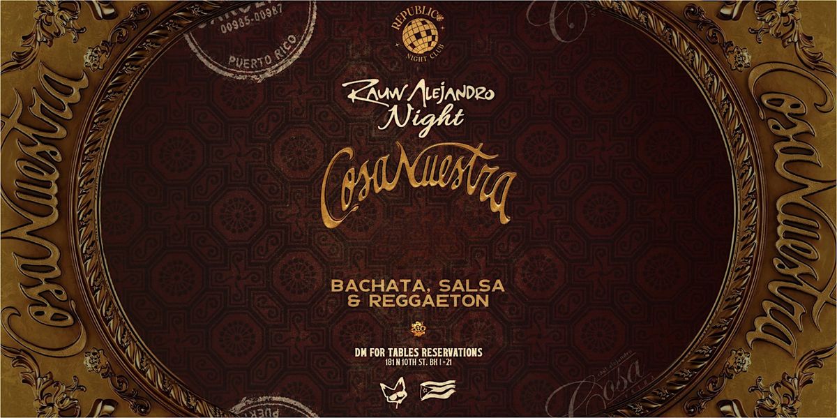 RAUW ALEJANDRO NIGHT | SALSA, BACHATA & REGGAETON, 26 December | Event in Brooklyn | AllEvents