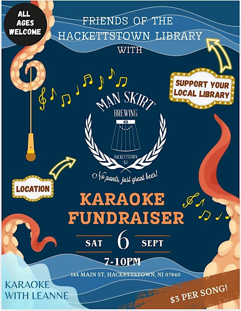 Karaoke Fundraiser, 6 September | Event in Hackettstown | AllEvents