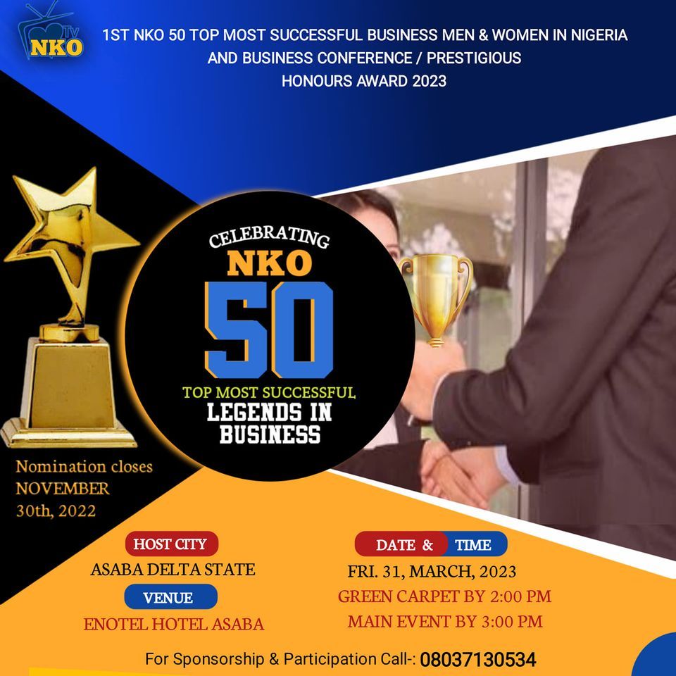 NKO 50 LEGENDS IN BUSINESS IN NIGERIA | Event in Enugu | AllEvents.in