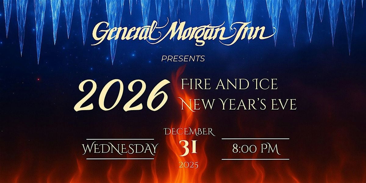 Fire and Ice New Year's Eve at the General Morgan Inn, 31 December | Event in Greeneville | AllEvents