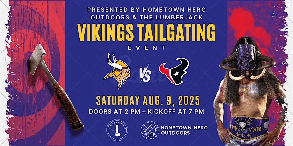 Tailgate for a Cause – Vikings vs. Texans Watch Party, 9 August | Event in Stillwater | AllEvents