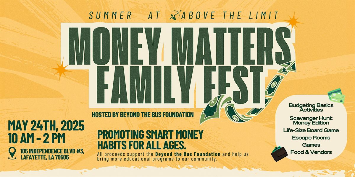Money Matters Family Fest, 24 May | Event in Lafayette | AllEvents