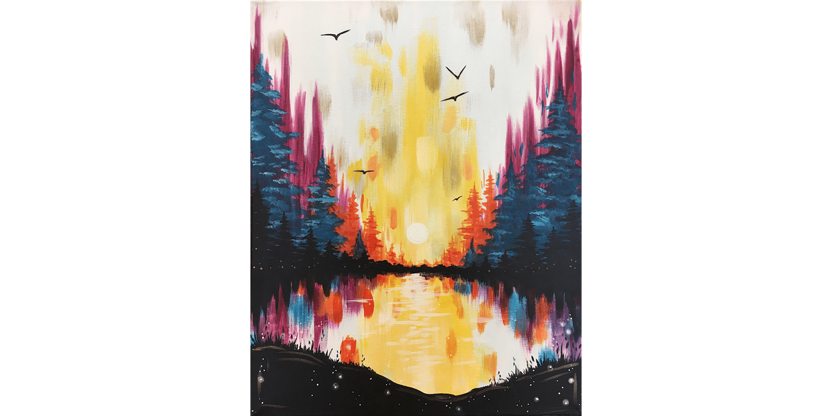 Prismatic Pines - Paint and Sip in Sacramento | Classpop!™, 29 October | Event in Elk Grove | AllEvents