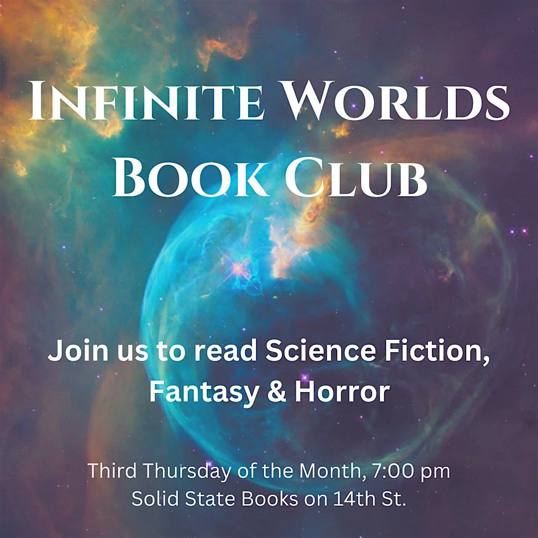 Infinite Worlds Book Club at Solid State Books 14th Street | Event in Washington | AllEvents