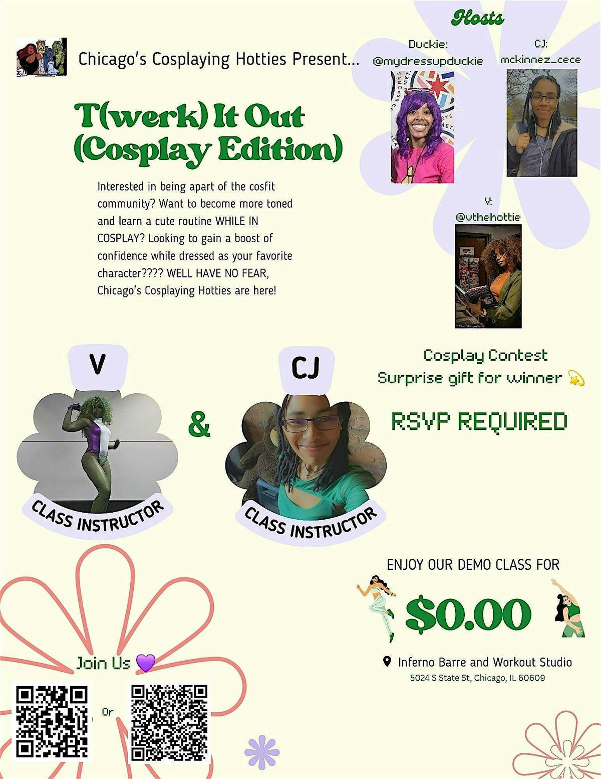 T(werk) It Out  Workout Class (Cosplay Edition), 15 August | Event in Chicago | AllEvents