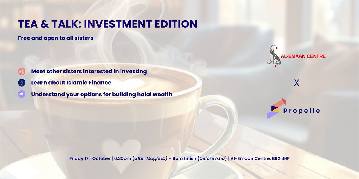 Tea & Talk: Investment Edition | Event in Bromley | AllEvents