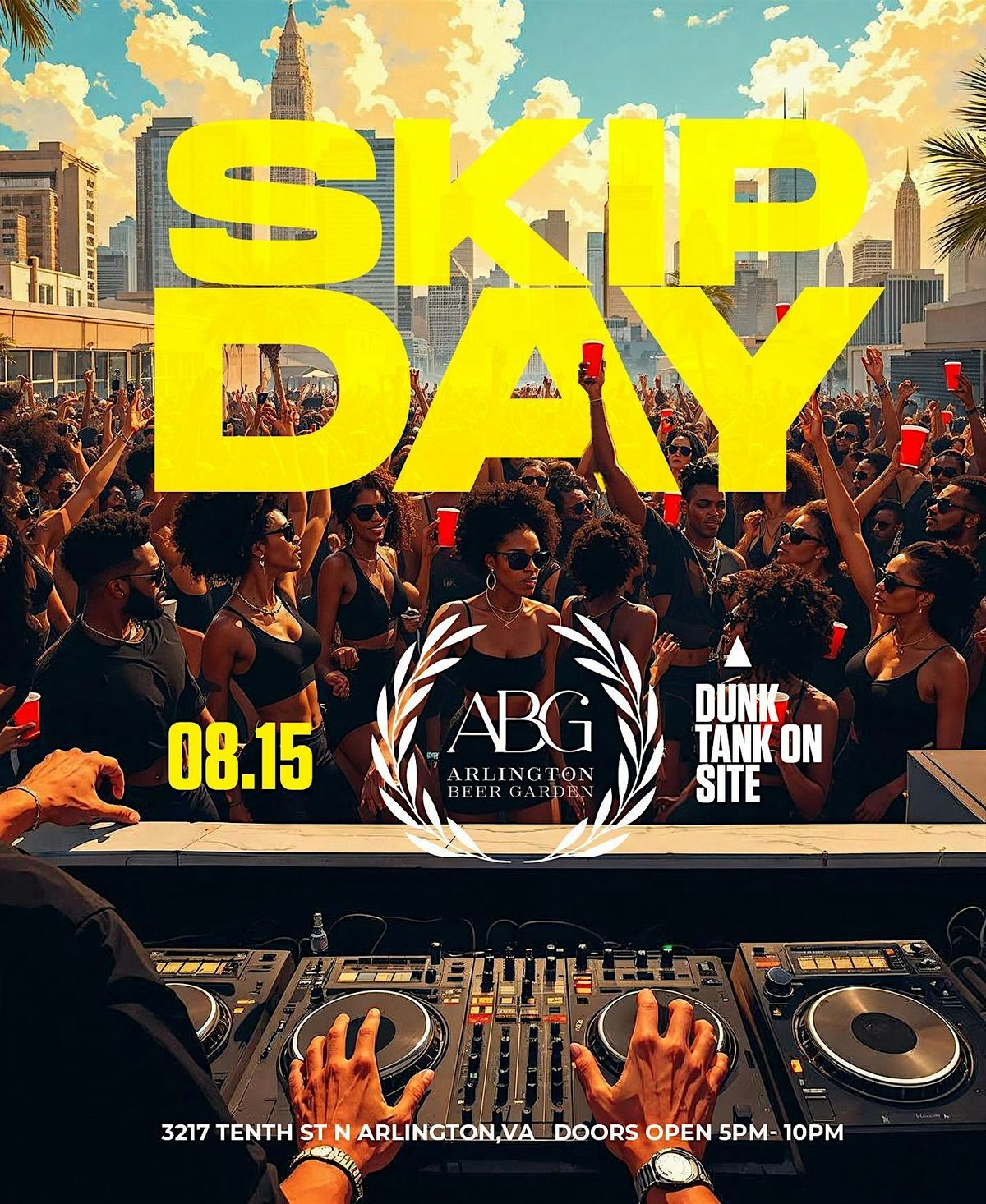 Skip Day, 15 August | Event in Arlington | AllEvents