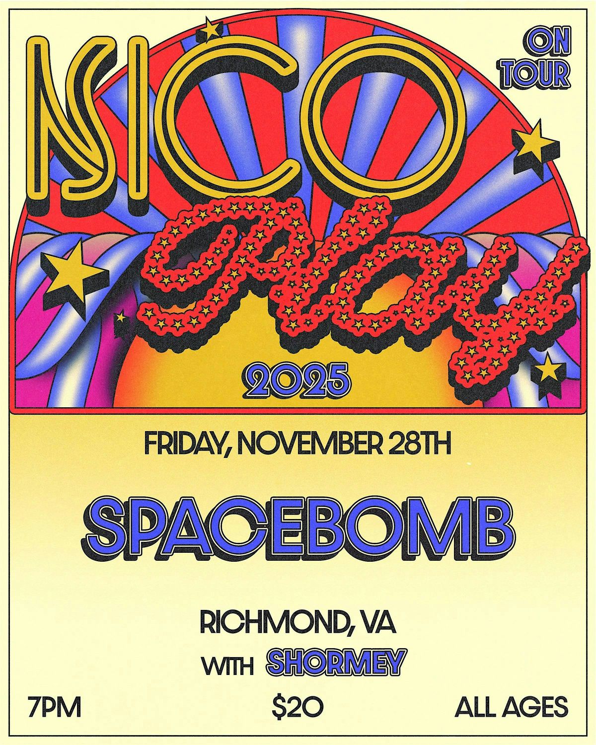 NICO PLAY w/ SHORMEY, 28 November | Event in Richmond | AllEvents