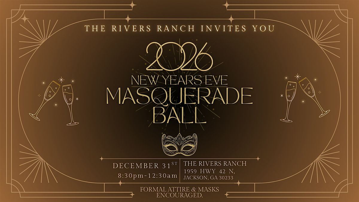 2026 New Year’s Eve Masquerade Ball at The Rivers Ranch, 31 December | Event in Jackson | AllEvents