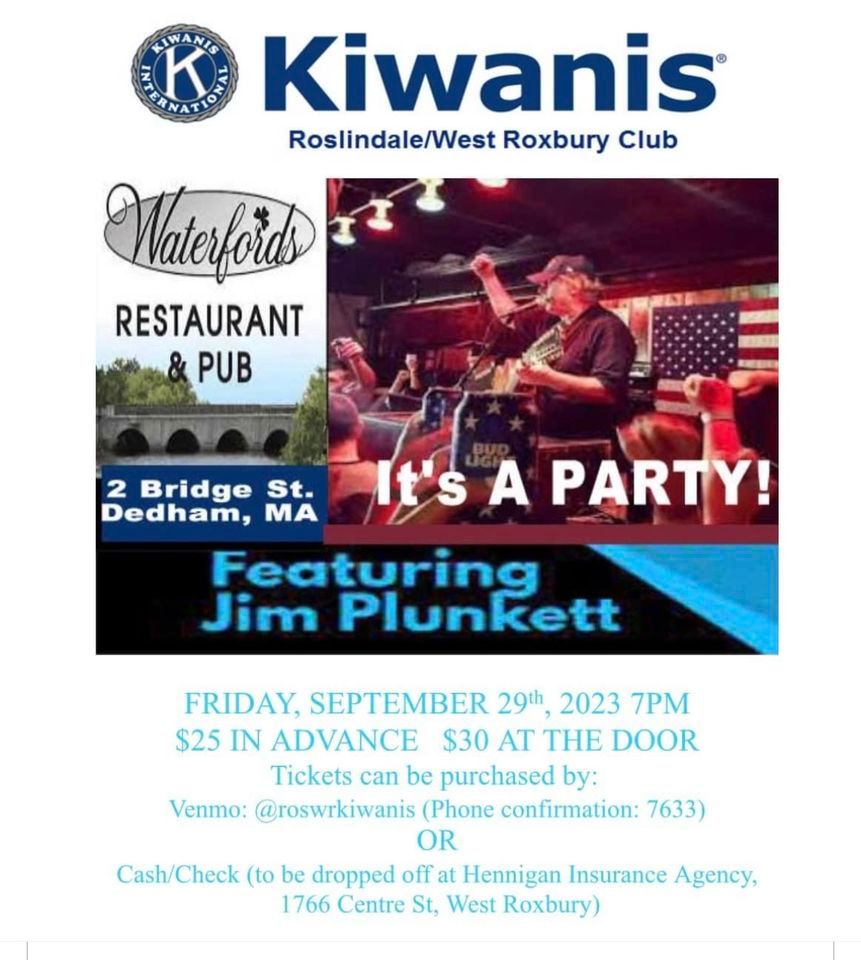 Jim Plunkett Is Coming To Waterfords!, Waterford Restaurant Dedham