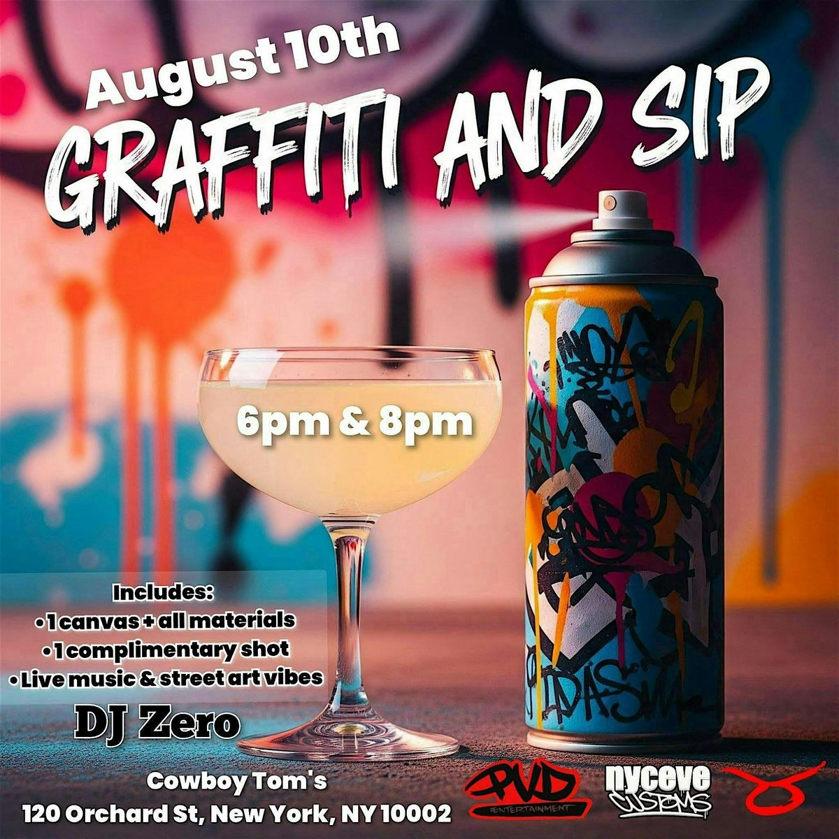 GRAFFITI AND SIP, 10 August | Event in New York | AllEvents