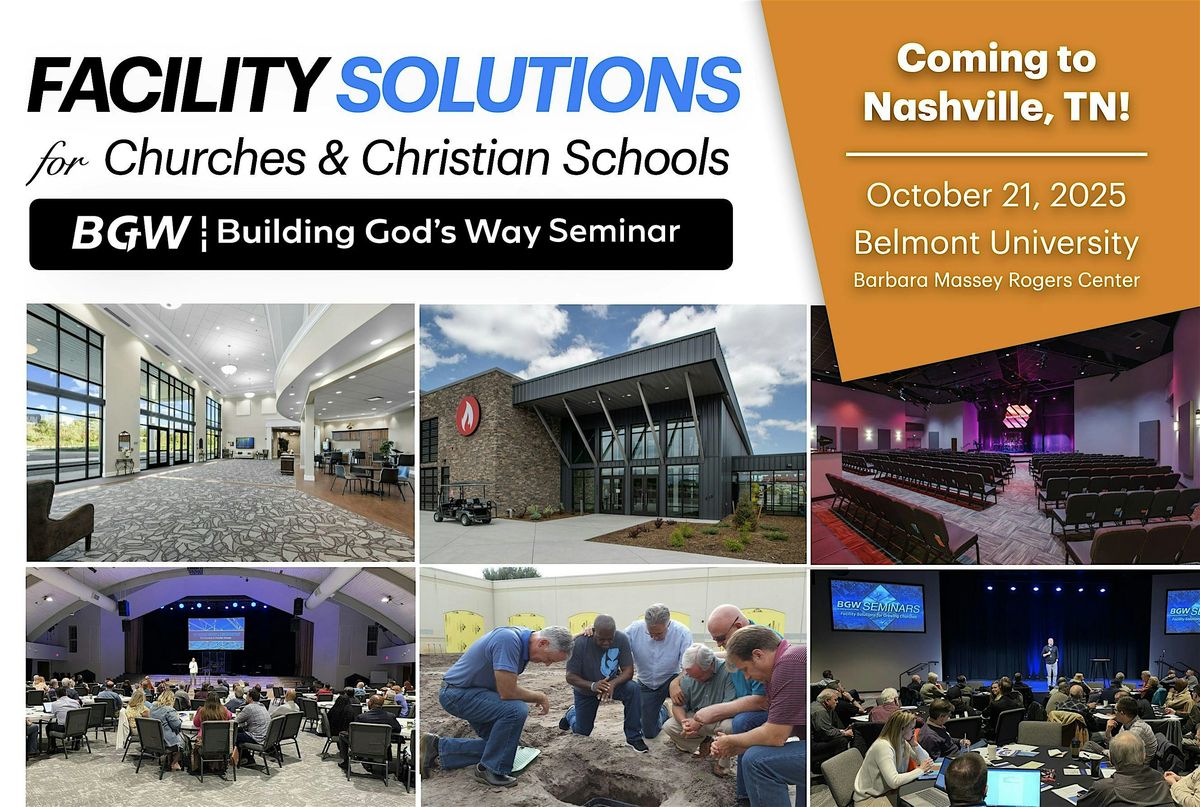 Facility Solutions for Churches & Christian Schools, 21 October | Event in Nashville | AllEvents