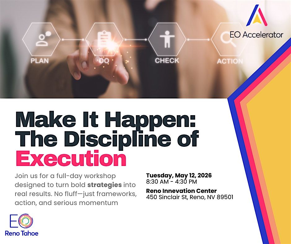 Make It Happen: The Discipline of Execution, 12 May | Event in Reno | AllEvents