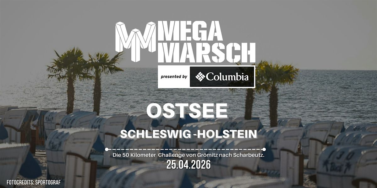 Megamarsch 50/12 Ostsee 2026 - Schleswig-Holstein - Grömitz nach Scharbeutz, 25 April | Event in Grömitz