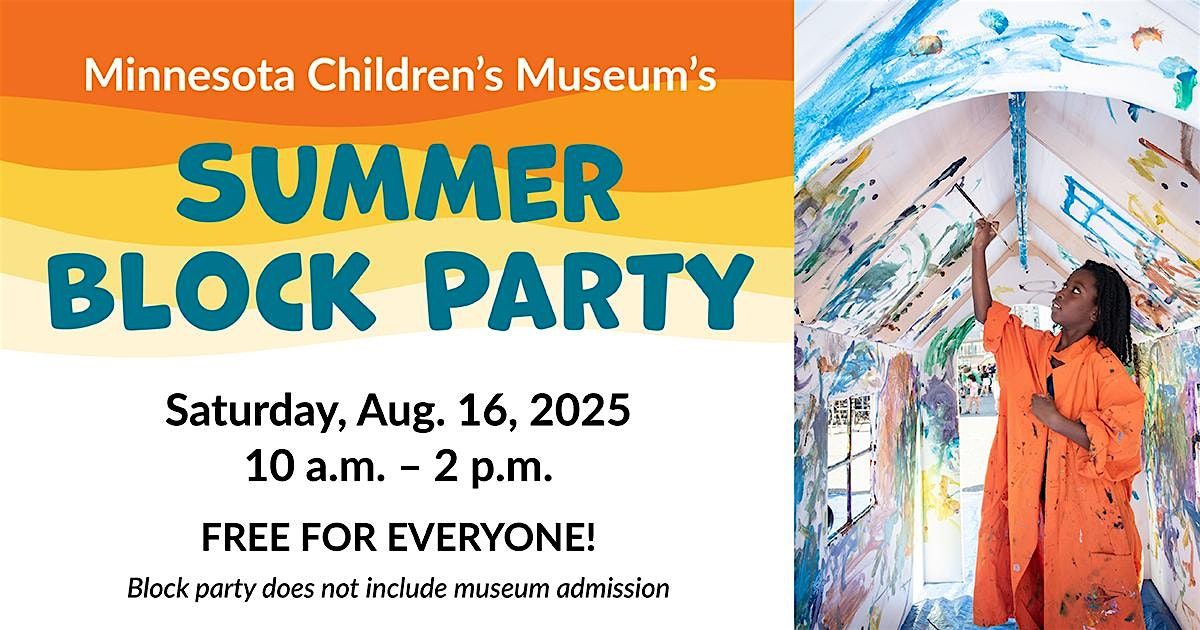 Minnesota Children’s Museum’s Summer Block Party, 16 August | Event in Saint Paul | AllEvents