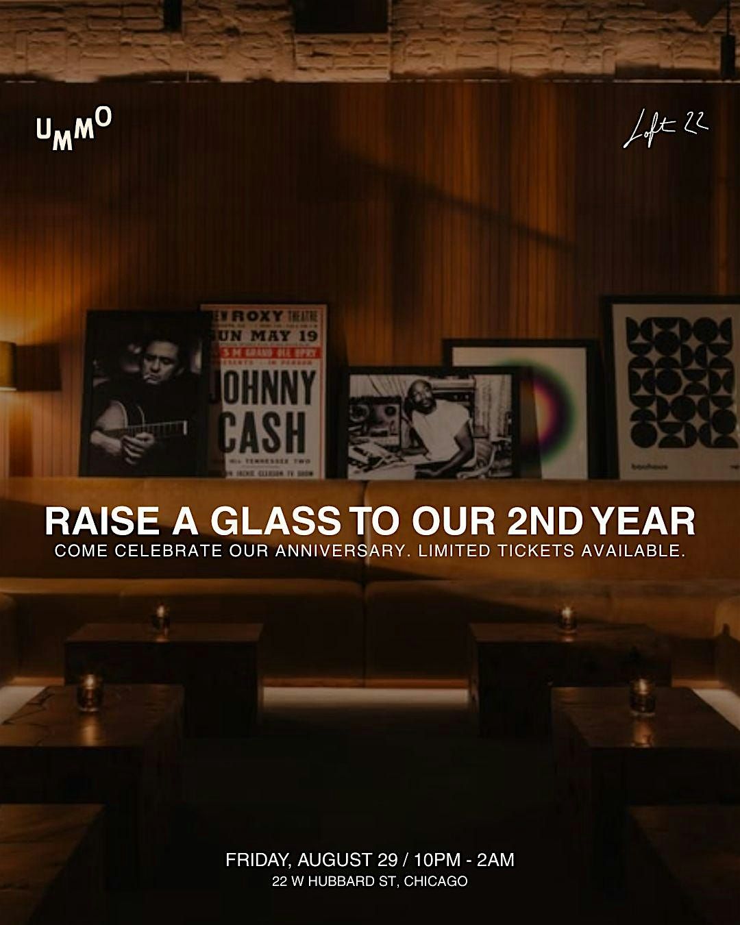 UMMO & LOFT 22's  Second Anniversary, 29 August | Event in Chicago | AllEvents