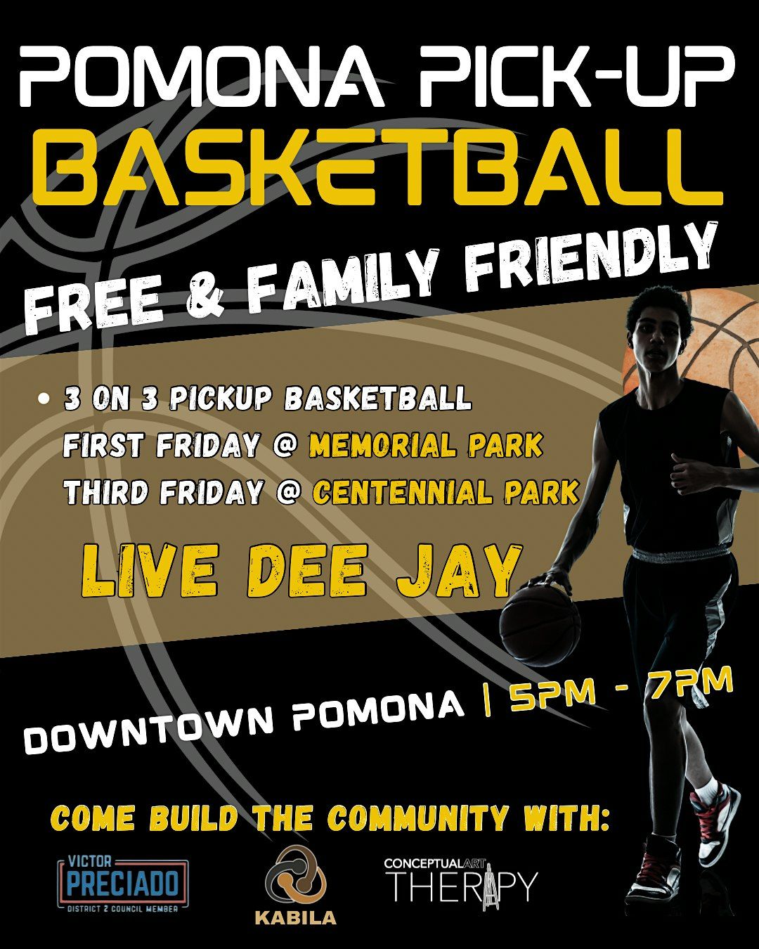 3 on 3 Pickup Basketball at Centennial Park | Event in Pomona | AllEvents