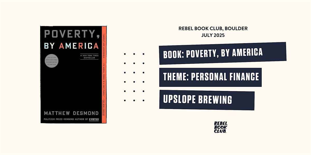 Rebel Book Club Boulder x MONEY, 29 July | Event in Boulder | AllEvents