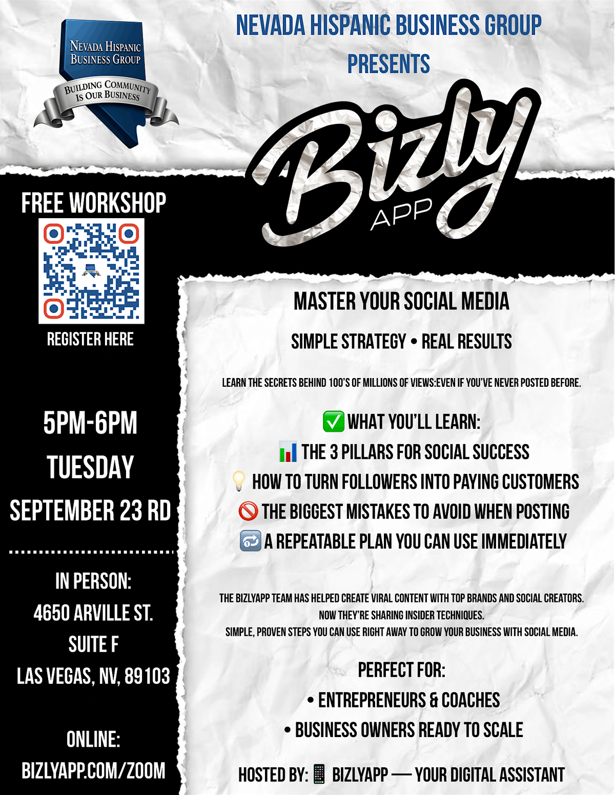 MASTER YOUR SOCIAL MEDIA: SIMPLE STRATEGY, 23 September | Event in Las Vegas | AllEvents