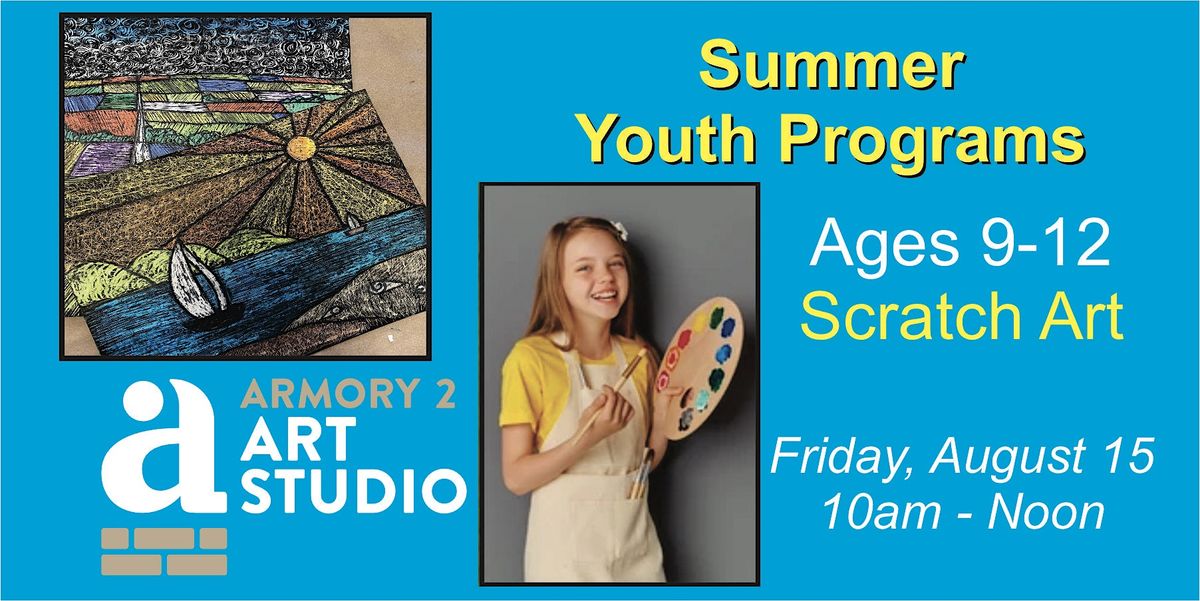 Summer Youth Class - Ages 9-12 - Scratch Art, 15 August | Event in Grand Haven | AllEvents