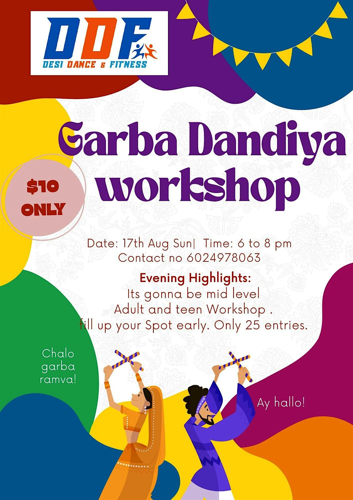 Garba Dandiya Workshop, 17 August | Event in Peoria | AllEvents