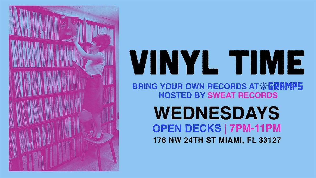 Vinyl Time! HOSTED BY SWEAT RECORDS, 8 October | Event in Miami | AllEvents