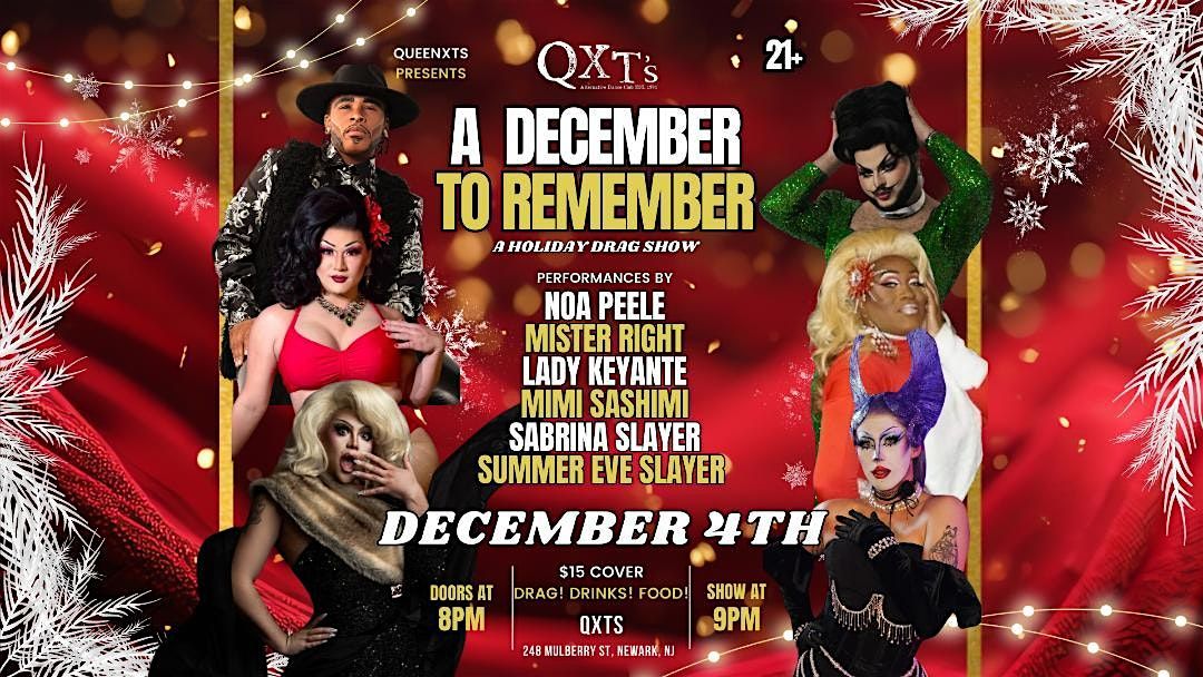 A December To Remember...!!! A Holiday Drag Show, 4 December | Event in Newark | AllEvents