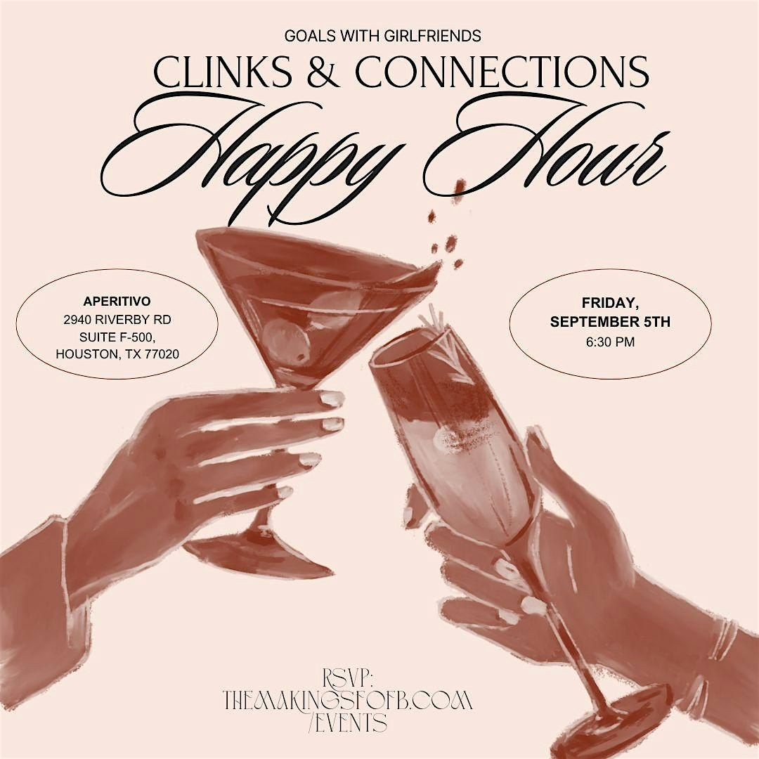 Clinks & Connections: Happy Hour at Aperitivo, 5 September | Event in Houston | AllEvents
