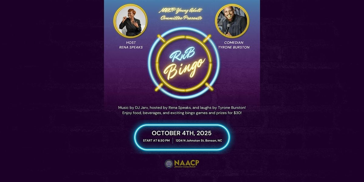 RnB Bingo, 4 October | Event in Benson | AllEvents