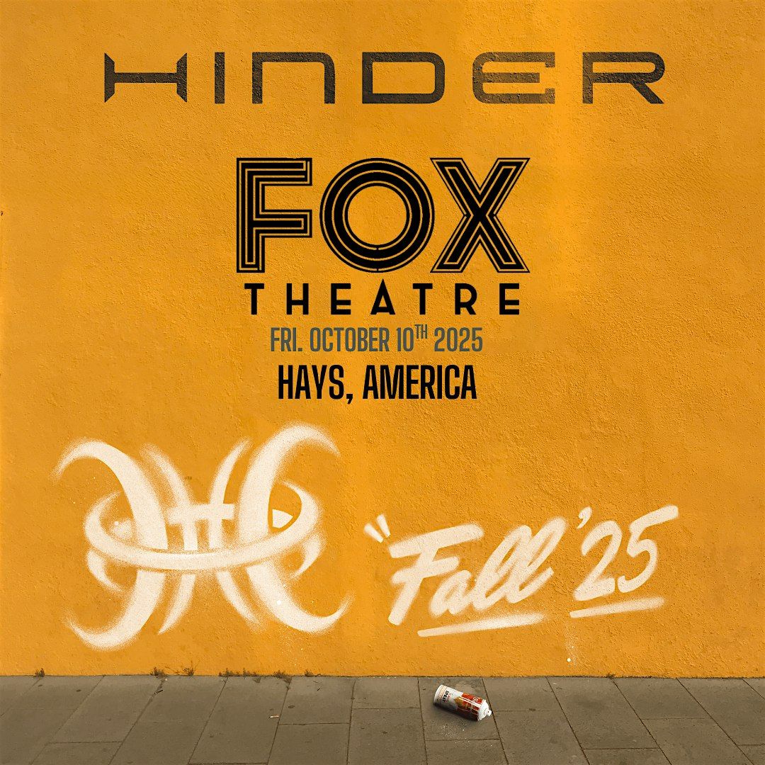 Hinder returns to Fox Theatre (Ages 18+)W/ Autumn Kings + Kingdom Collapse, 10 October | Event in Hays | AllEvents