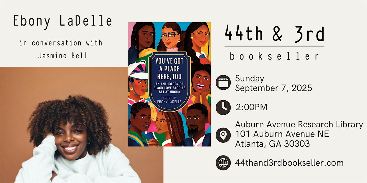 Ebony LaDelle in conversation with Jasmine Bell, 7 September | Event in Atlanta | AllEvents