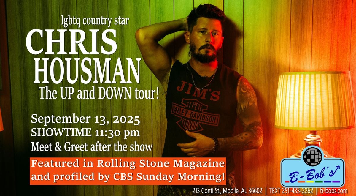 LGBTQ Country Artist Chris Housman at B-Bob's!, 13 September | Event in Mobile | AllEvents