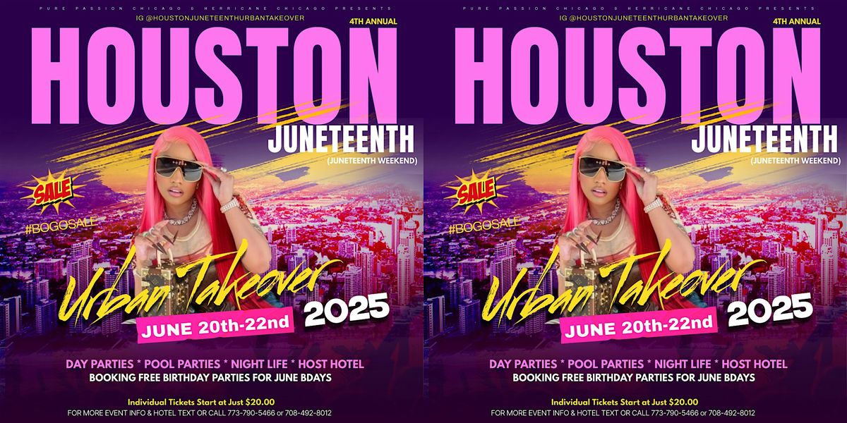 HOUSTON JUNETEENTH URBAN TAKEOVER 2025, 20 June | Event in Houston | AllEvents